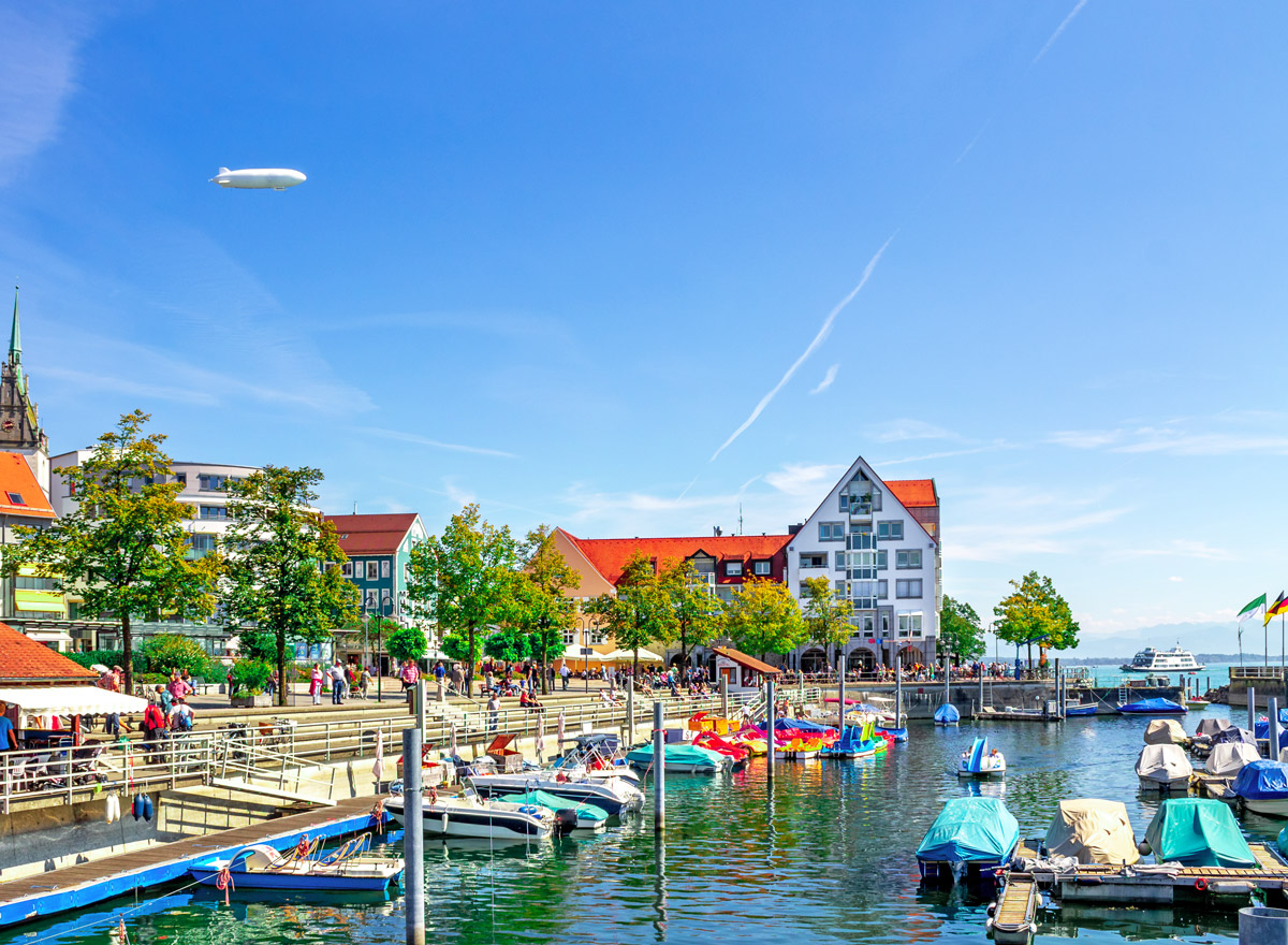 Urlaub am Bodensee kann man im schönen Friedrichshafen machen