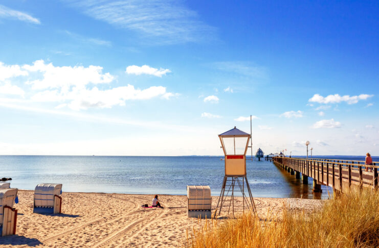 Grömitz Strand an der Ostsee: 8 km Urlaubsfeeling